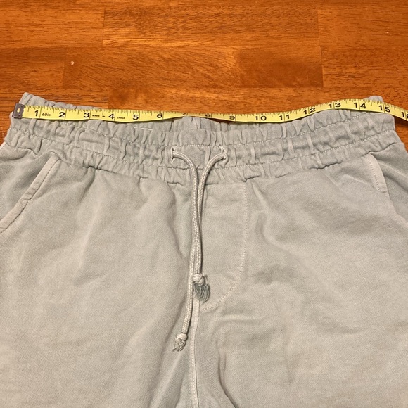 YoungLA Mens Size L Light Green Terry Knit Athletic Shorts 100% Cotton Workout - Picture 10 of 12